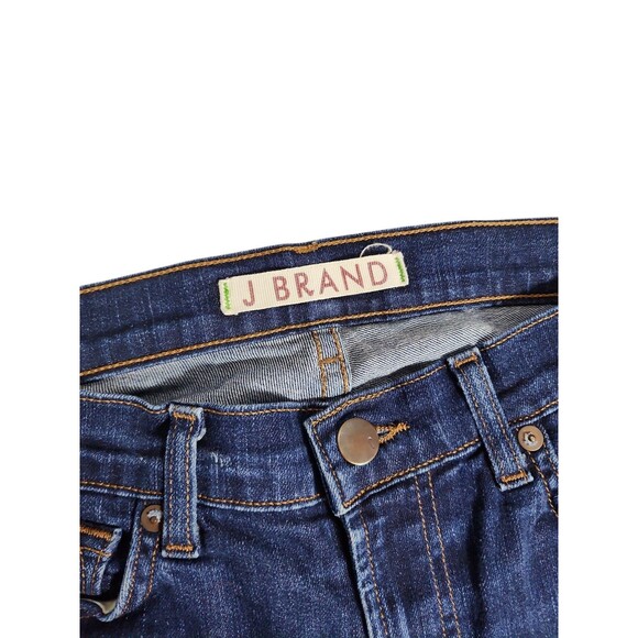 J Brand Mid Rise Straight Leg Jeans Raw Hem Ink Wash Women's Size 27 Stretch - Picture 2 of 7